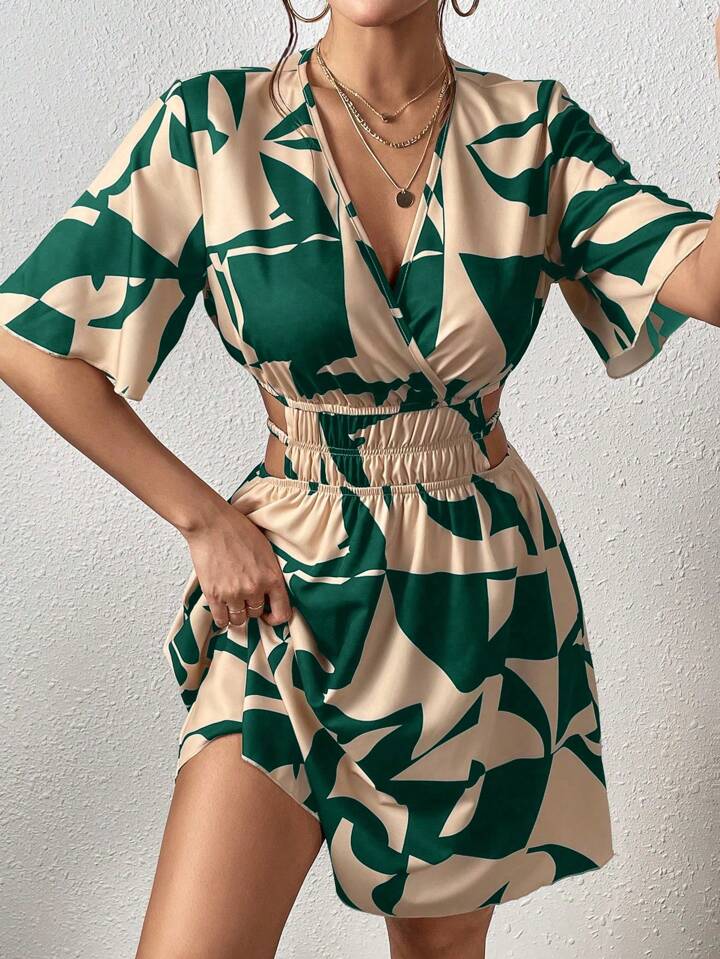 Drawstring, Ruched Summer Dress