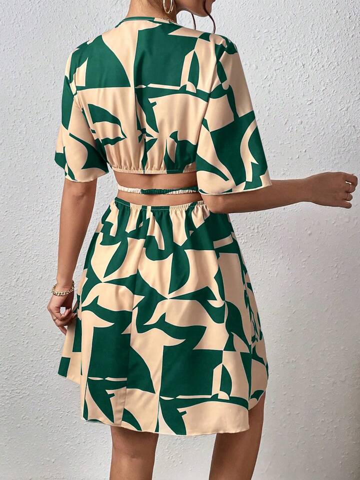 Drawstring, Ruched Summer Dress