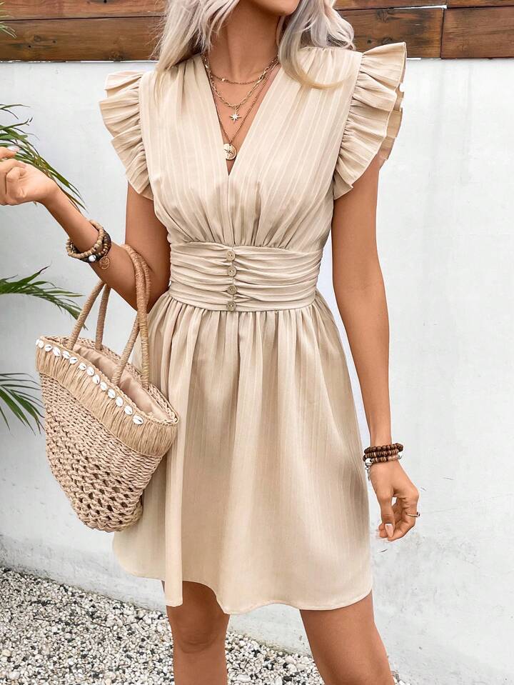 Ruched, Ruffle, Shirred Dress